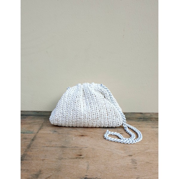 Maria La Rosa šiaudinė rankinė 